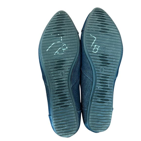 Coach and Four Denim Almond Toe Melitta Flat size 9 - Picture 5 of 6